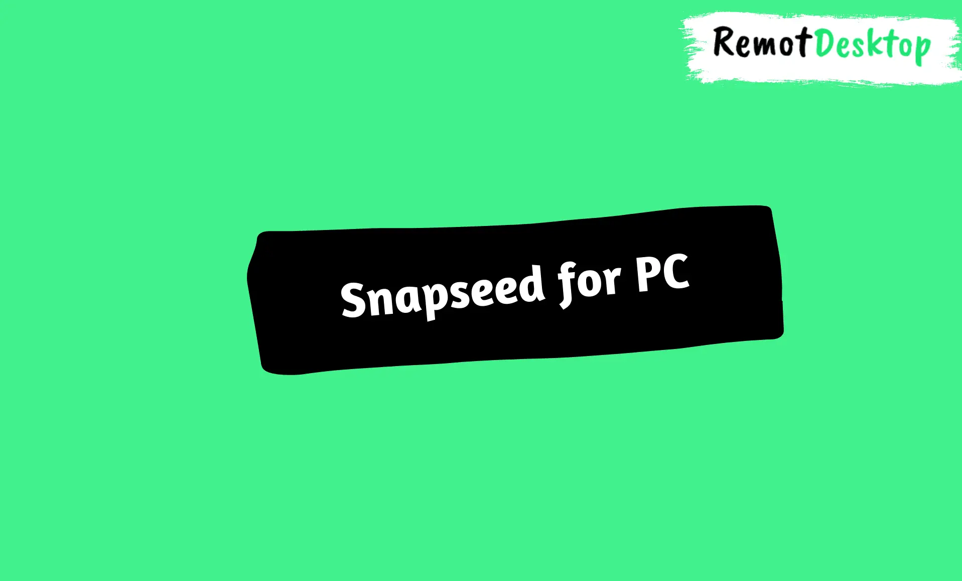 How to Install Snapseed on Windows